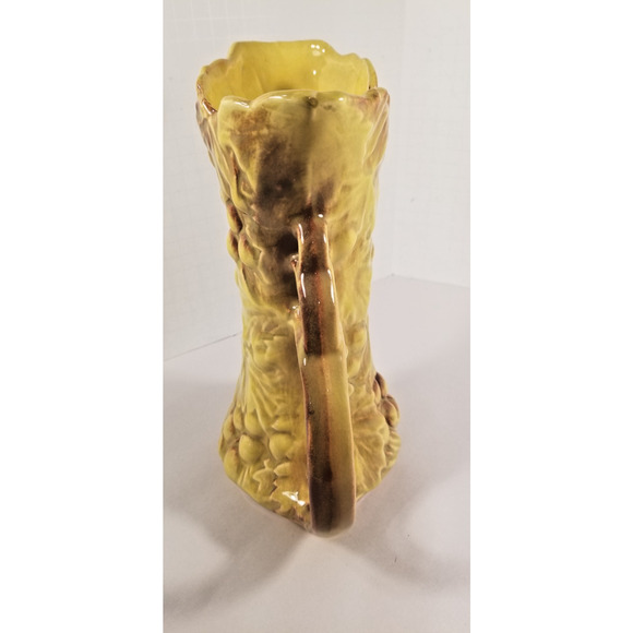 Golden Grapes & Woodland Whispers — Vintage Grapevine McCoy Pitcher Vase 9 1/2" - Picture 5 of 9